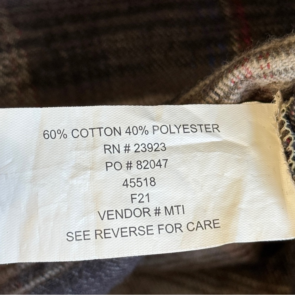 Canyon Guide Outfitters Men’s Plaid Button-Up Flannel Shirt Brown Tan XL #1515 - Picture 4 of 5